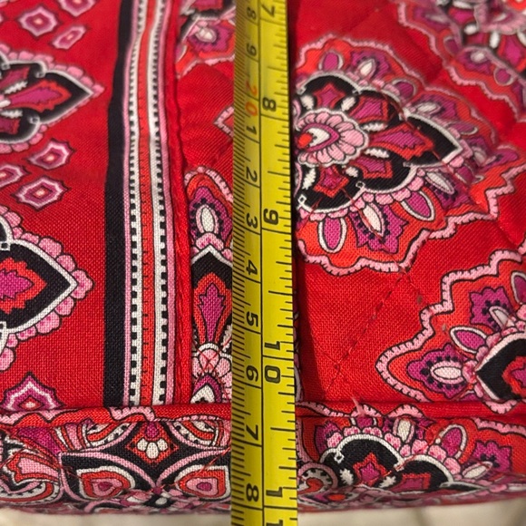 Vera Bradley Red and Pink Patterned Large Duffel Bag - Picture 12 of 13